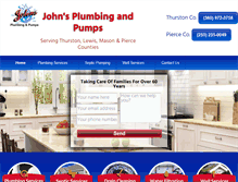 Tablet Screenshot of johnsplumbingandpumps.com